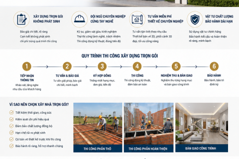 Thi Công Xây Dựng Nhà Ở Trọn Gói Tây Ninh – Xây Dựng Trọn Gói Không Phát Sinh Chi Phí